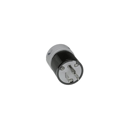 Woodhead Straight Blade Plug, 5-15P, 15 A, 125V AC, 2 Pole, Screw Terminals, Grounded 5266